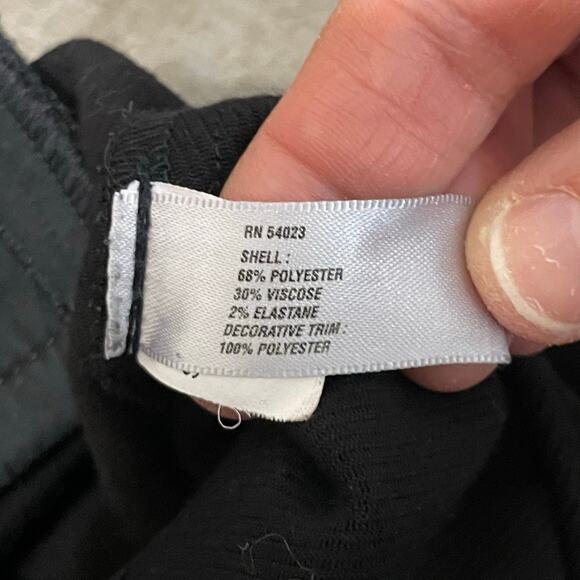 GAP Women's Equestrian Style Pants Riding Faux Suede Stretch  Size 2 Black Gray - Picture 8 of 10